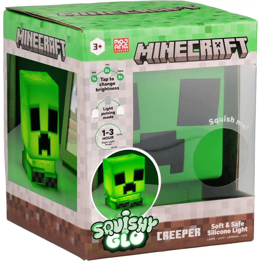 PaladonePaladone: Minecraft Creeper SquishyGlo Silicone Rechargeable Φωτιστικόpapell.gr